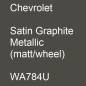 Preview: Chevrolet, Satin Graphite Metallic (matt/wheel), WA784U.